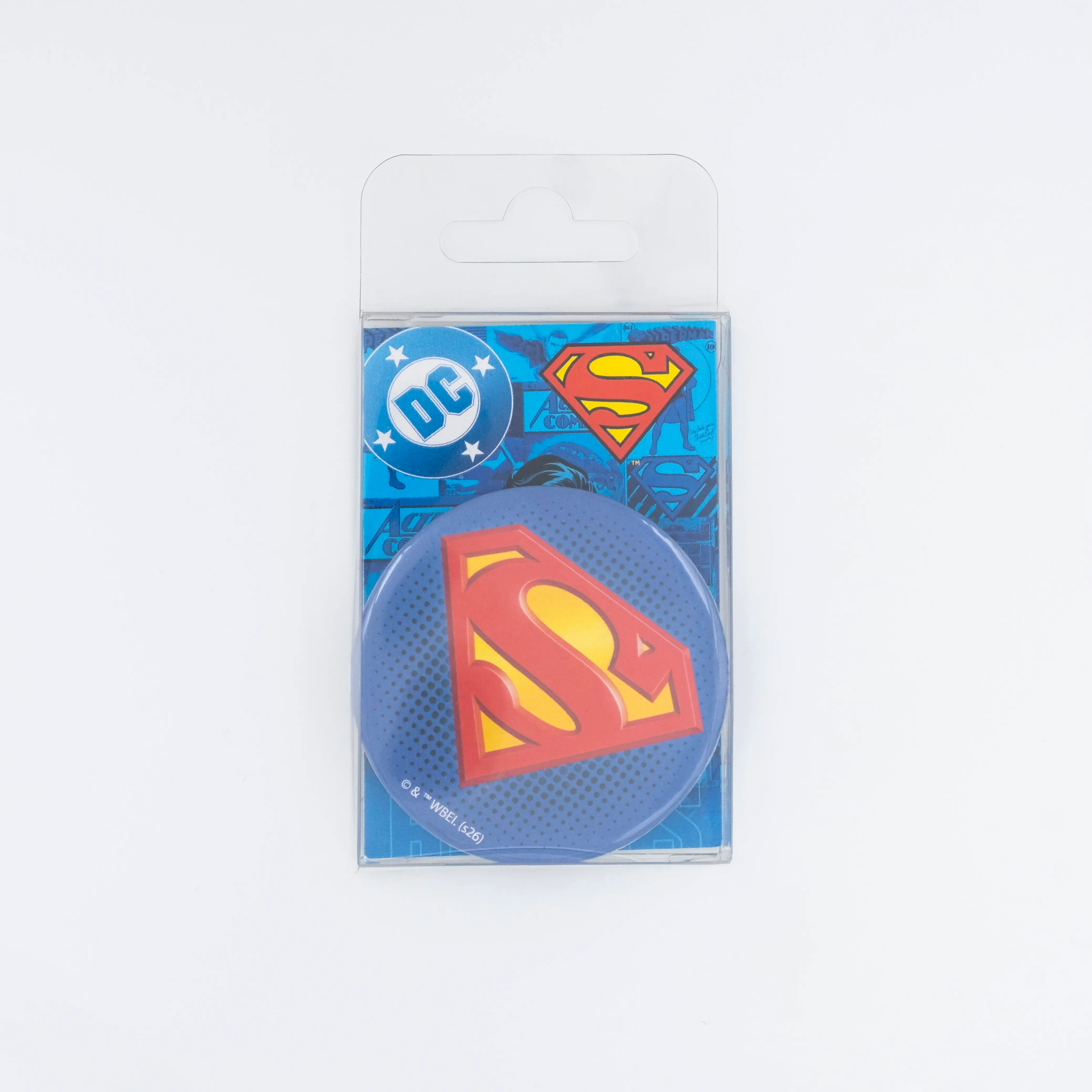 Superman - Logo Buton Mıknatıslı Şişe Açacağı
